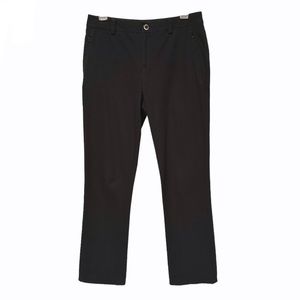 Lauren Ralph Lauren Stretch Twill Zip Pocket Black Pants